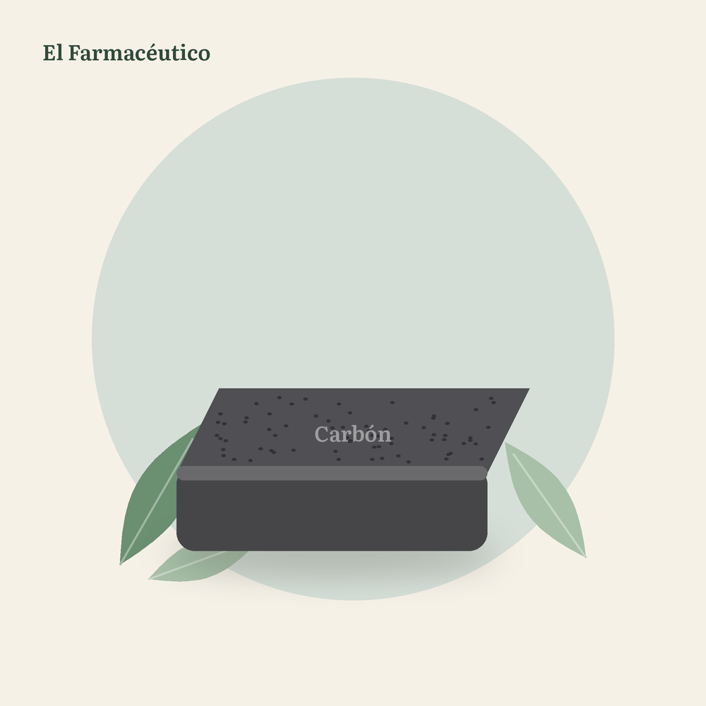 Jabón artesanal de carbón activado 120 g